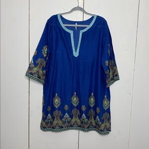 Old Navy blue tunic dress or swim cover size XL